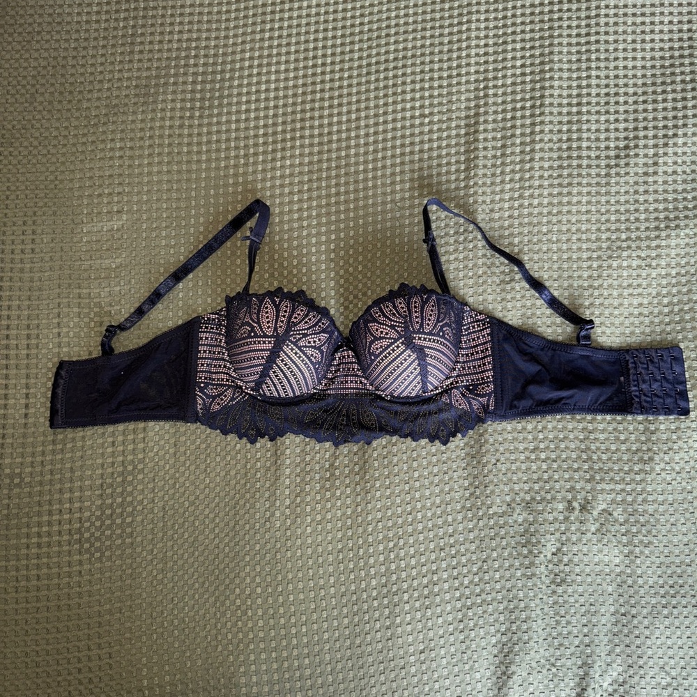 Elegant Black Lace Bra